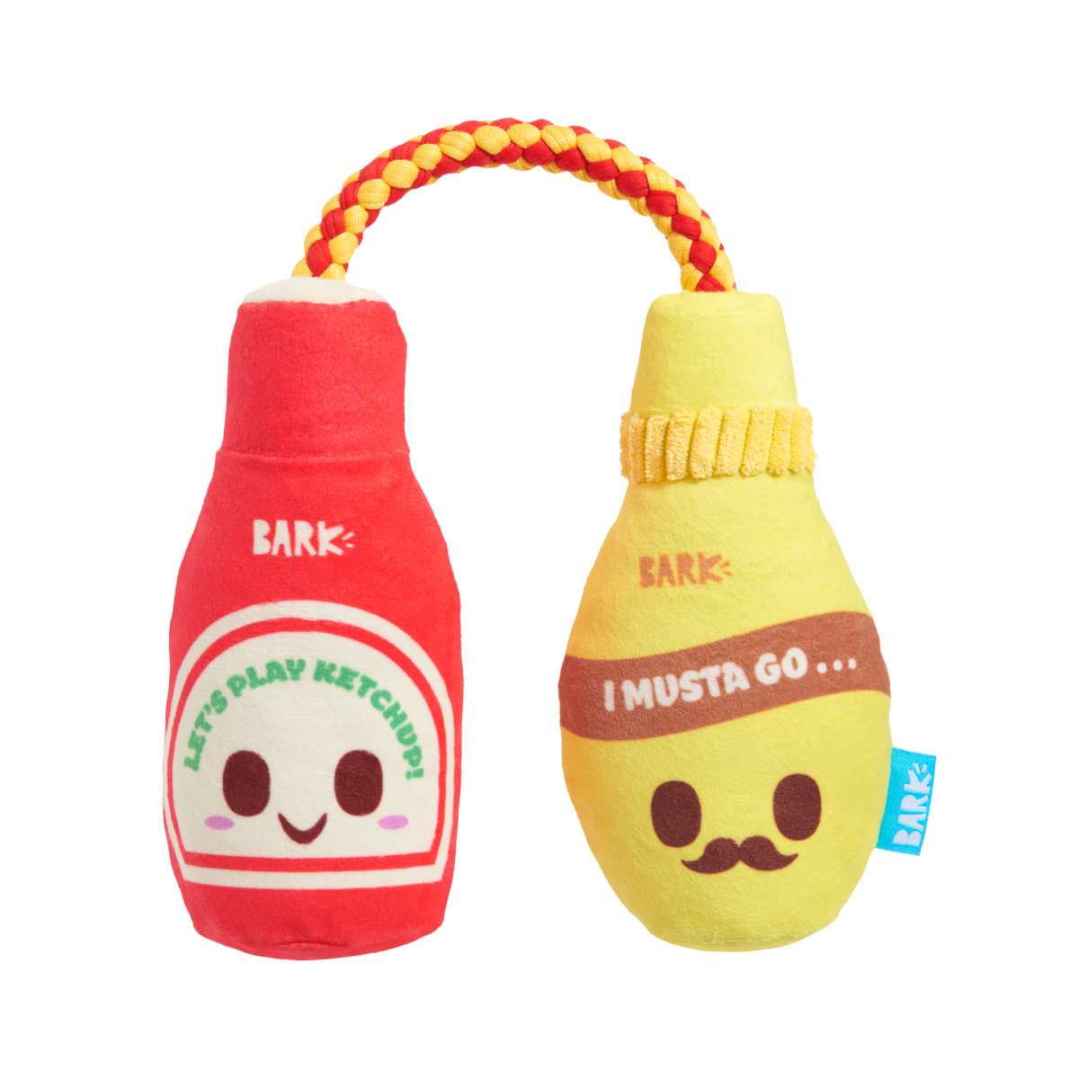 Cat & Mutt Condimutts Plush Tug Dog Toy