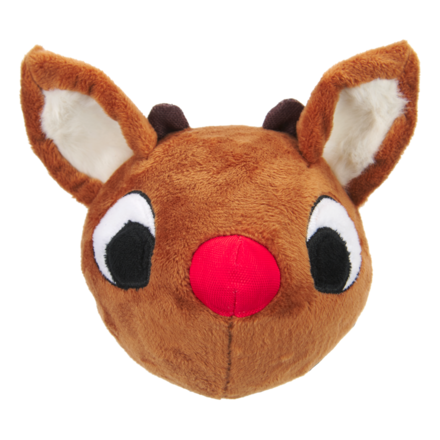 Reindeer Games™ Rudolph® Durable Super Chewer Enrichment + 2-in-1 Rip and Reveal Dog Toy