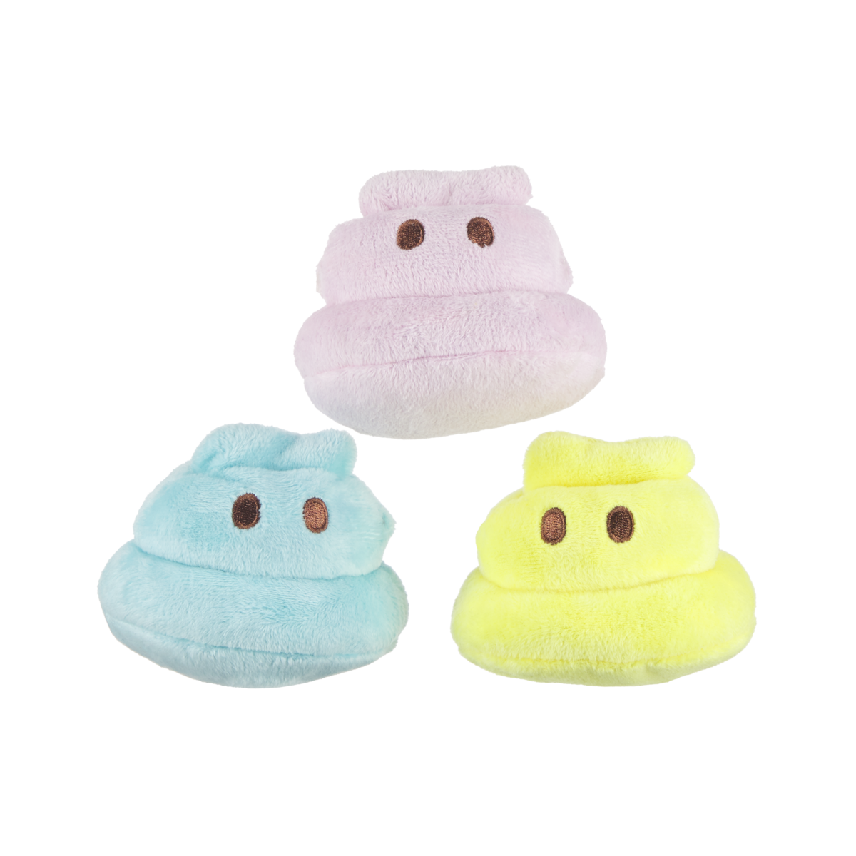 Marshmallow Poops Plush Multi-Part Dog Toy