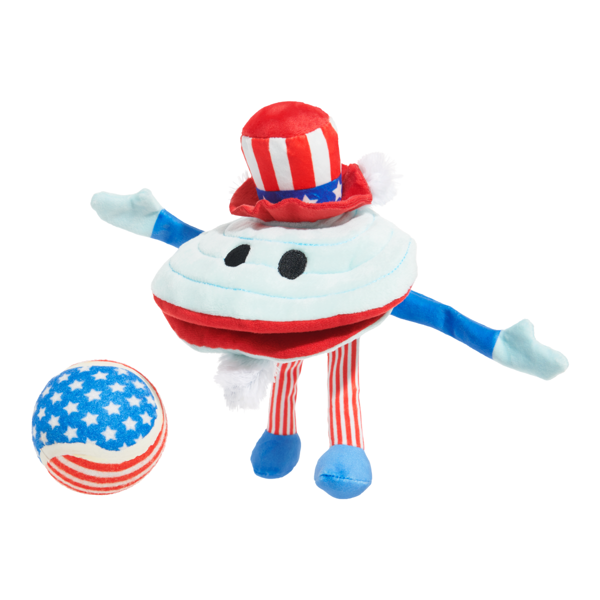 Uncle Clam Plush Multi-Part + Fetch + Enrichment Dog Toy
