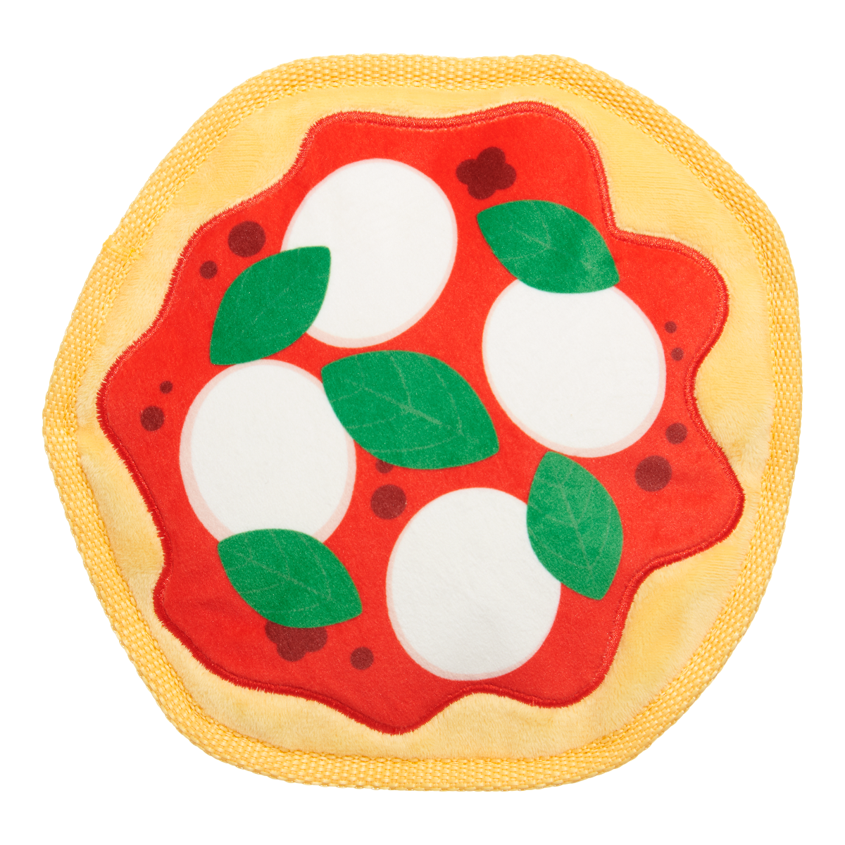 Muttzarella Pizza Plush Fetch Dog Toy