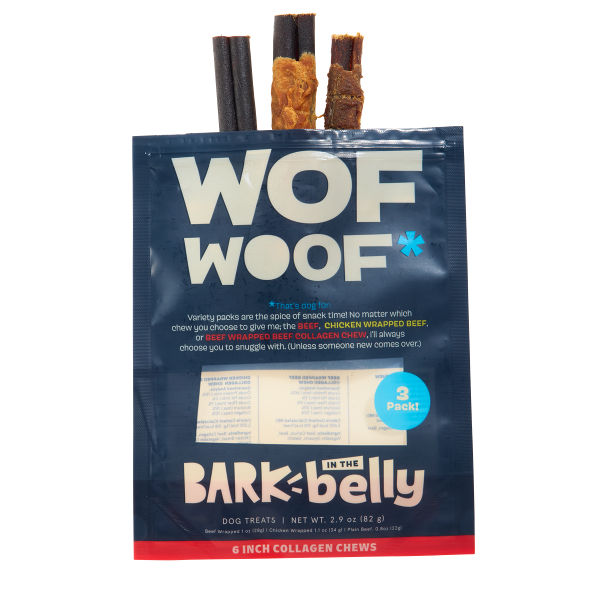 Variety Pack Collagen Dog Chews, 3 Ct