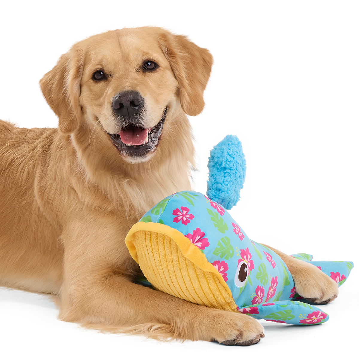 Hawaiian Humpbark Whale Plush Tug + Extra-Large Dog Toy