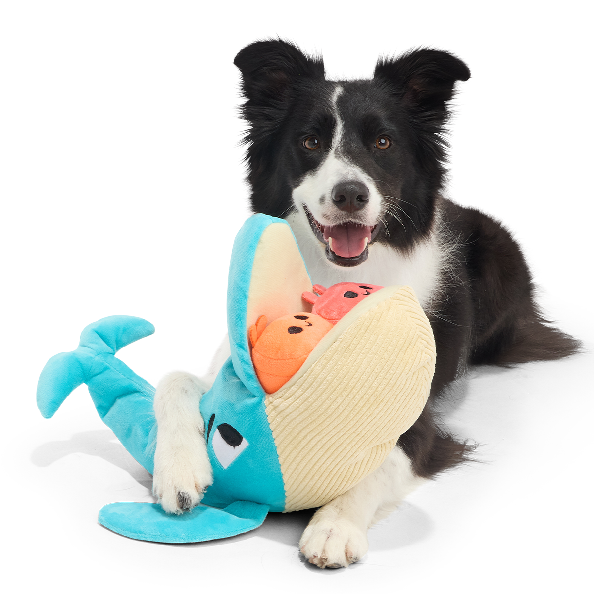Hungry Hungry Humpback Plush Extra-Large + Multi-Part + Enrichment Dog Toy