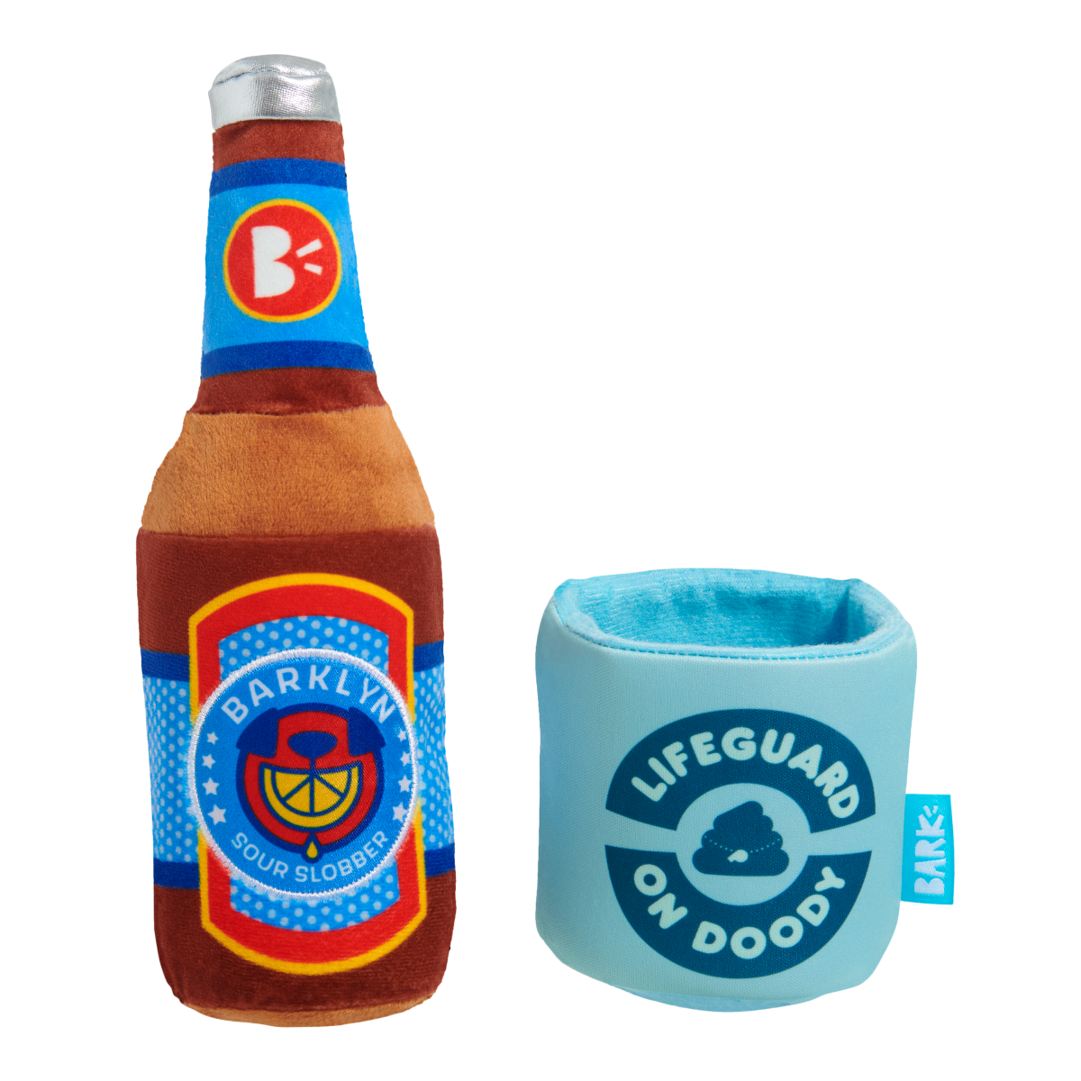 Boozy Doody Koozie Plush Multi-Part + Enrichment Dog Toy