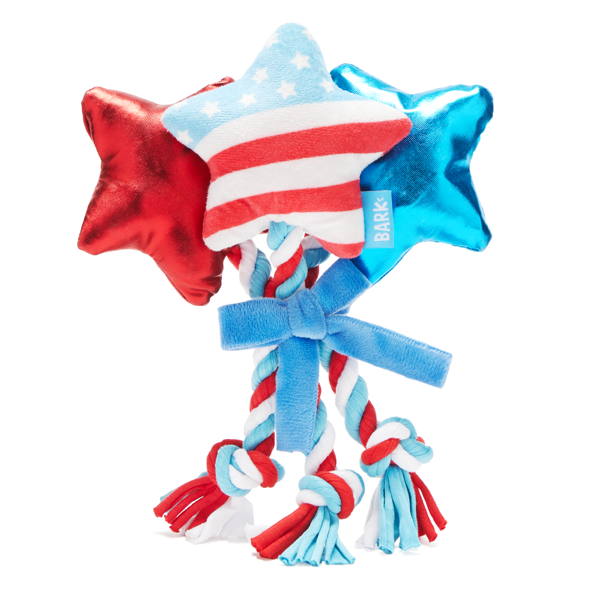 Star Spangles Plush Multi-Part + Tug Dog Toy