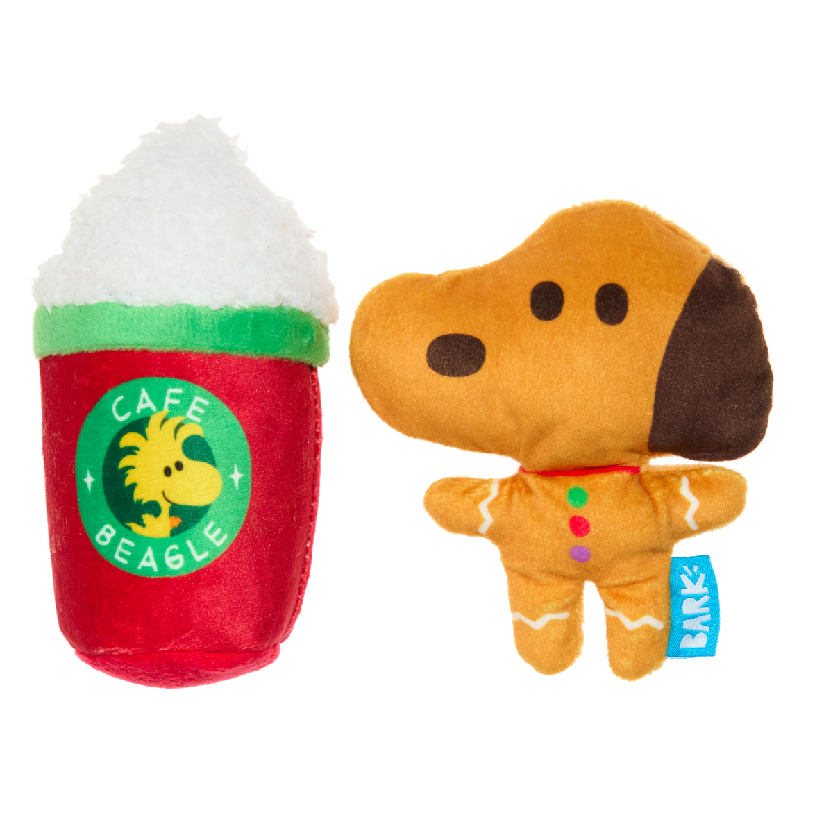 Gingersnoop Latte Multi Part Plush Dog Toy