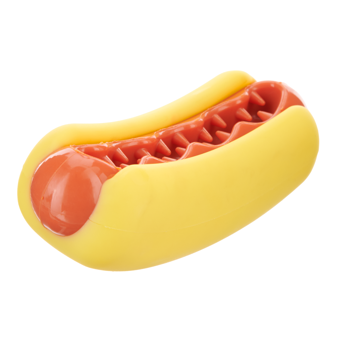 Treat Meat Hotdog Super Chewer Durable Enrichment Dog Toy