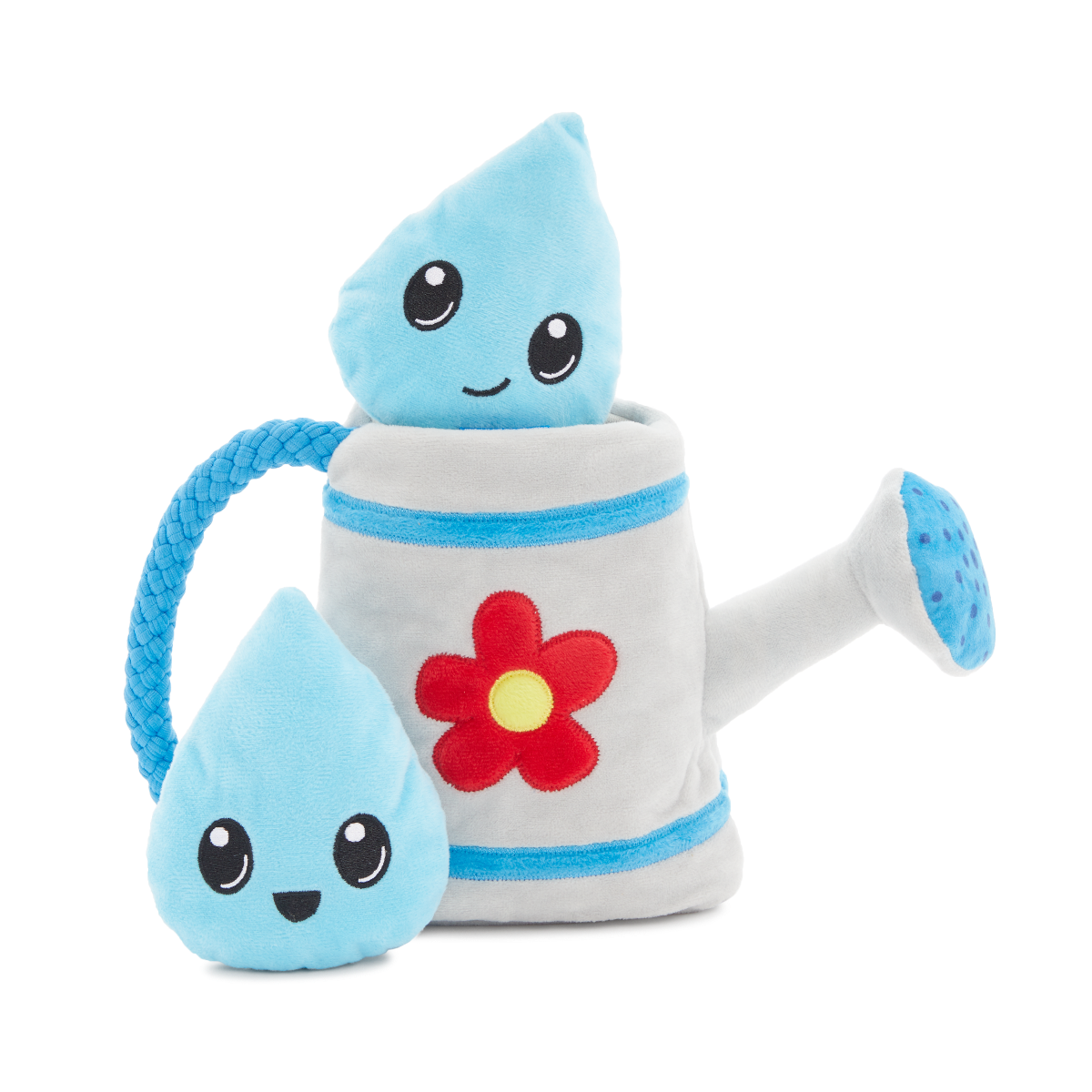 The Can Can Twins Plush Multi-Part + Tug Dog Toy