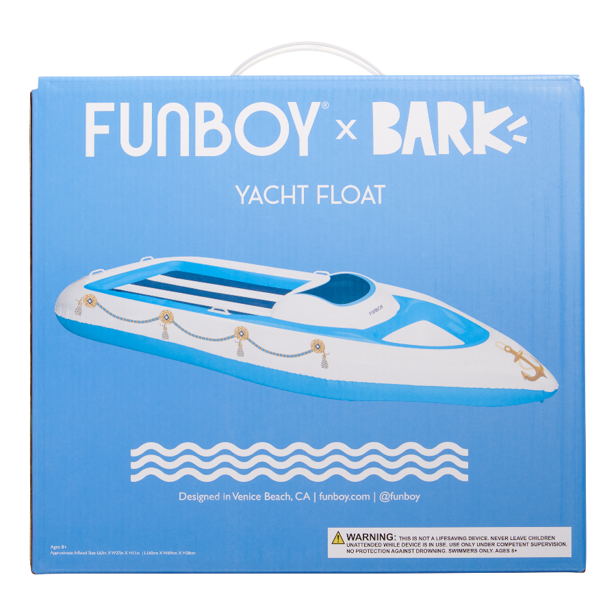 Funboy x BARK Dog Yacht Pool Float