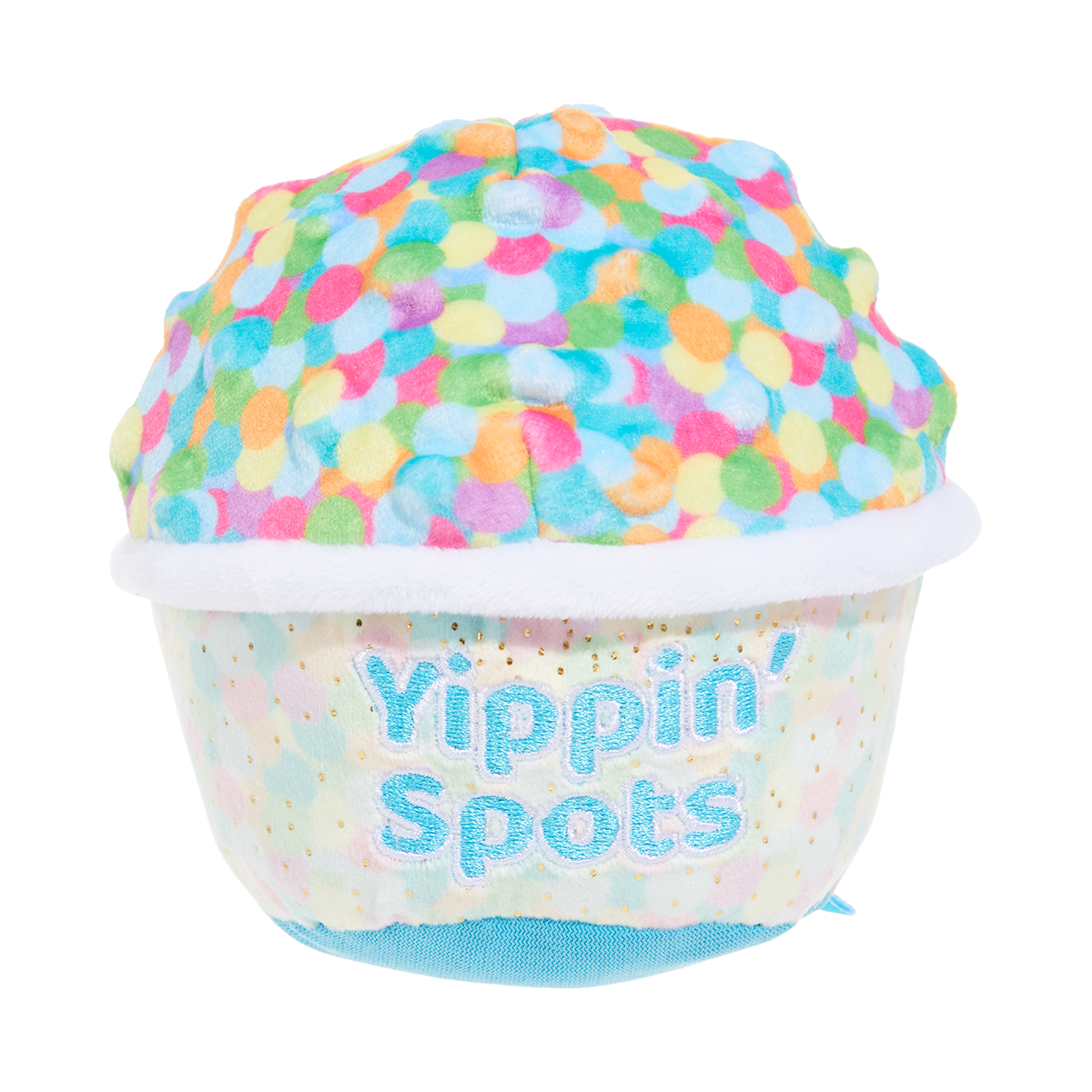 Yippin' Spots Ice Cream Plush Fetch Dog Toy