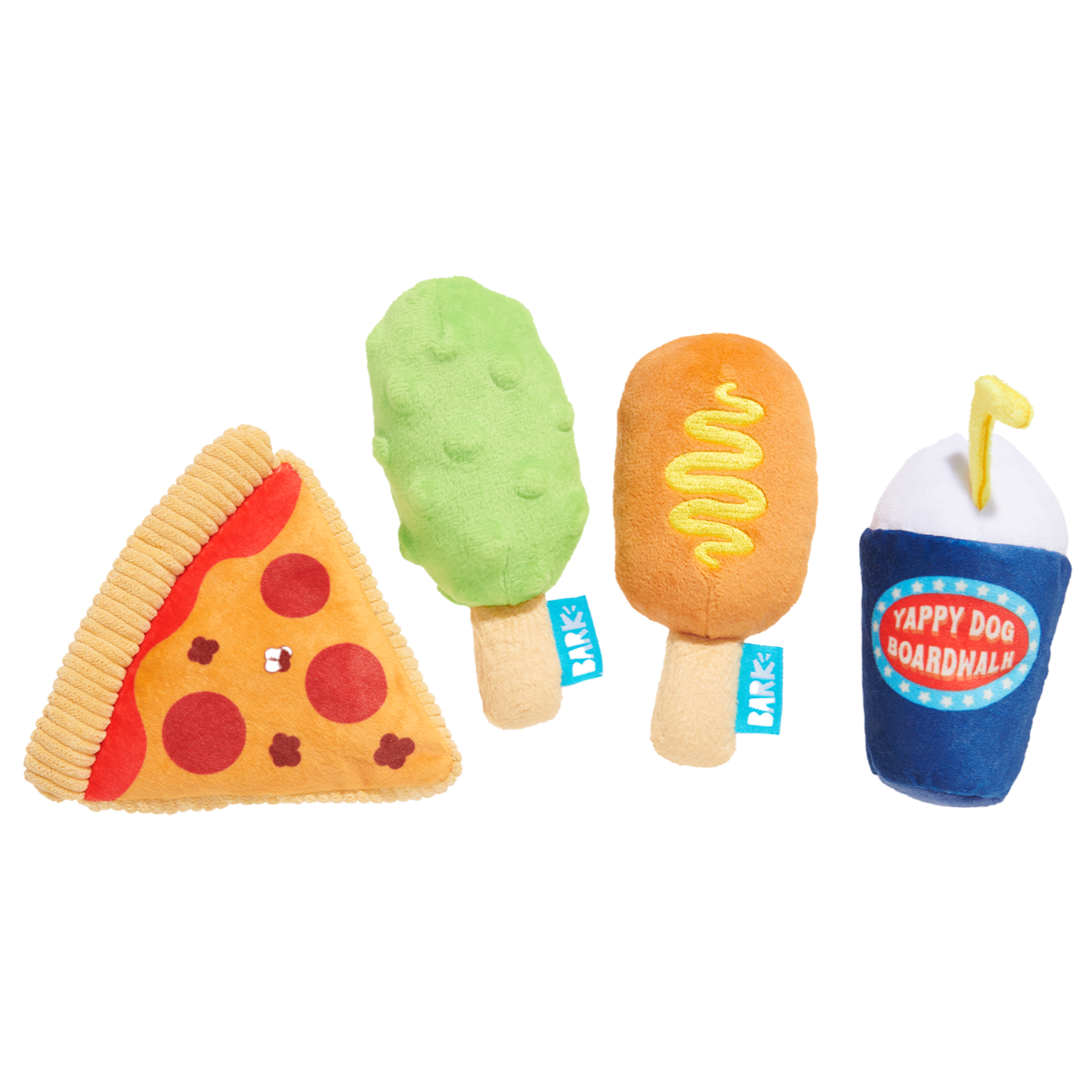 Thrill Squeaker Snacks Plush Multi-Part Dog Toy