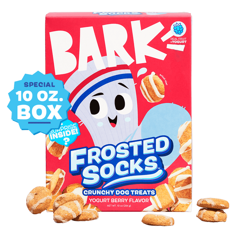Frosted Socks™ Yogurt Berry Flavor Vegetarian Hard & Crunchy Dog Treats, 10 oz