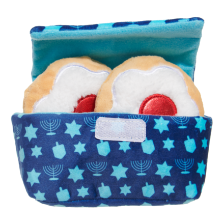 Woofganiyot Hanukkah Plush Multi-Part + Enrichment Dog Toy