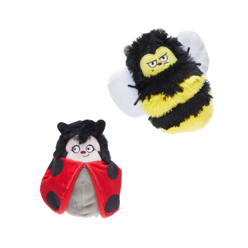 Simone & Jean-Paul The Love Bugs Plush Multi-Part + Fetch Dog Toy