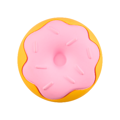 Dunkin'® Strawberry Donut Durable Super Chewer Dog Toy