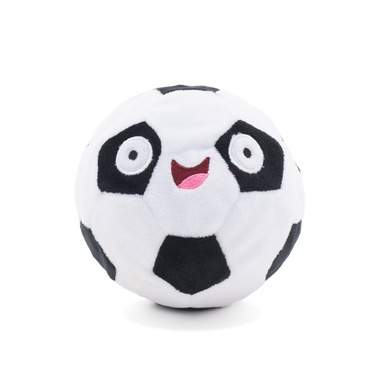 Kick & Lick Soccer Ball Plush Fetch Dog Toy