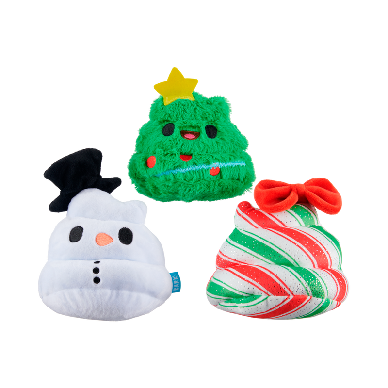 Crappy Holidays Multipart Plush Dog Toy Bundle