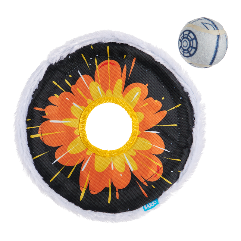 That's No Moon Plush Multi-Part + Tug + Fetch Dog Toy