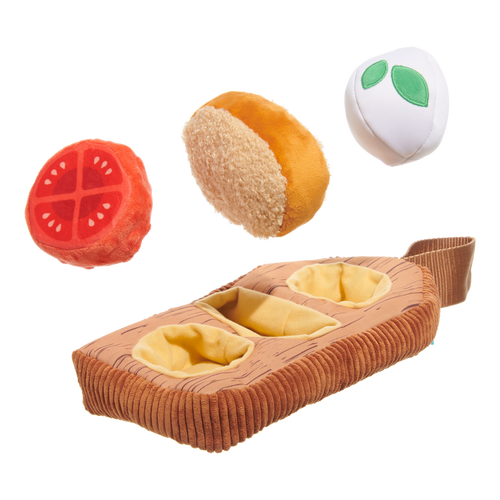Antipawsto Board Plush Multi-Part + Enrichment Dog Toy