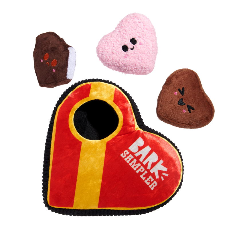 Barks of Chocolates Plush Multi-Part + Enrichment Dog Toy