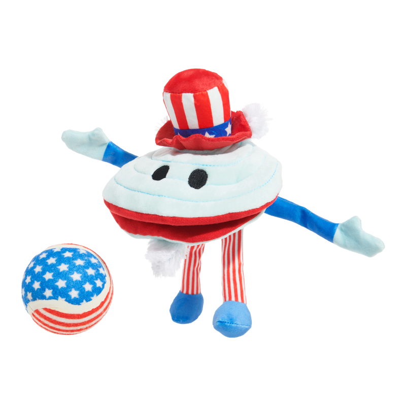 Uncle Clam Plush Multi-Part + Fetch + Enrichment Dog Toy