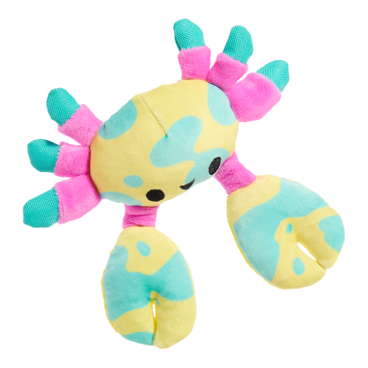 Moe The Mosaic Crab Plush Tug Dog Toy