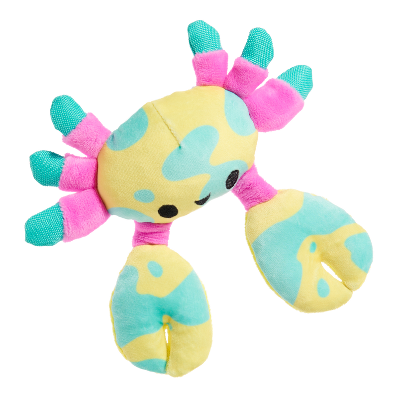 Moe The Mosaic Crab Plush Tug Dog Toy