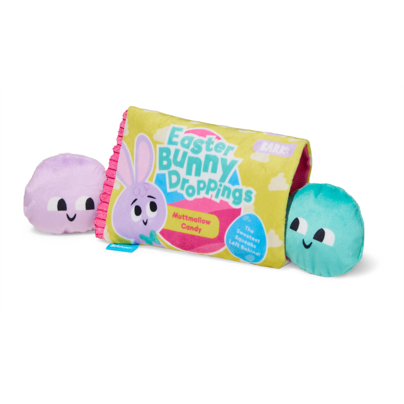 Easter Bunny Droppings Plush Multi-Part + Enrichment Dog Toy