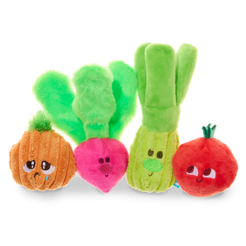Garden Party Plush Multi-Part Tug + Fetch Dog Toy