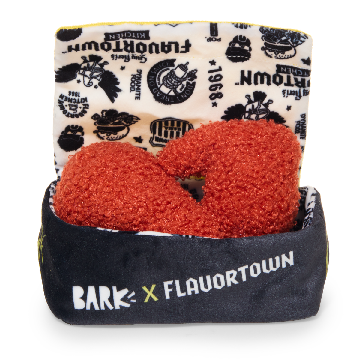 Flavgrrrtown Wings Plush Multi-Part + Enrichment Dog Toy