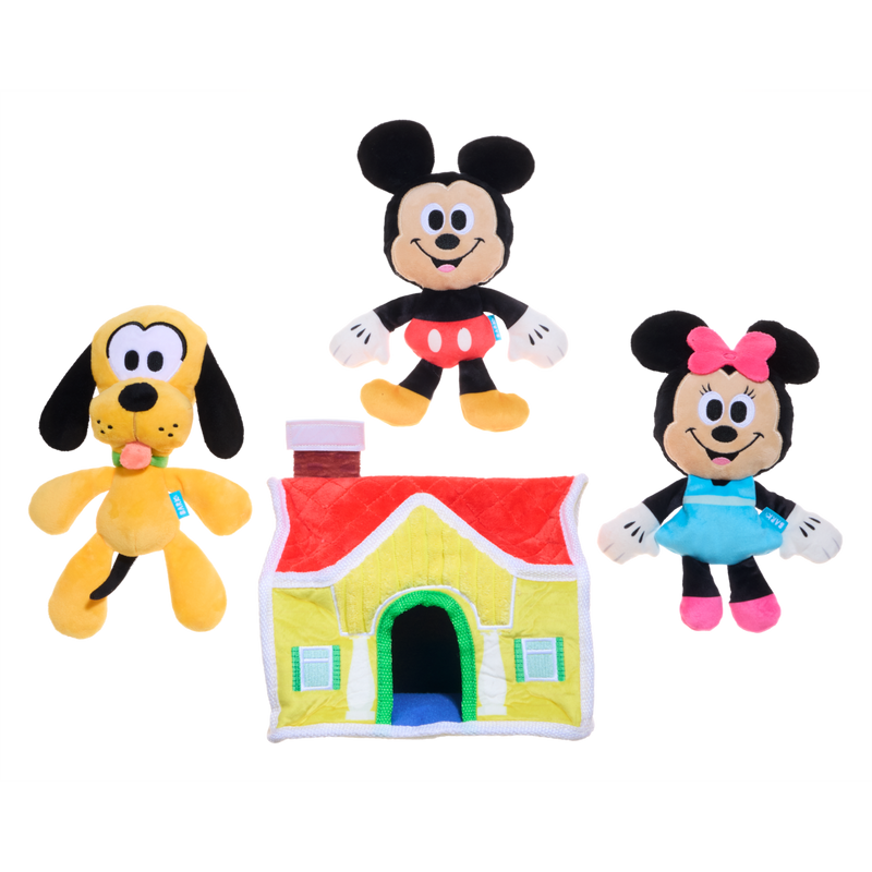 House of Mouse Plush Multi-Part + Enrichment Dog Toy