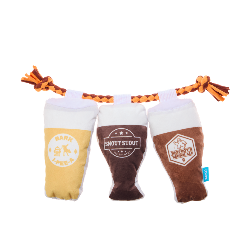 Tug-of-Beers Plush Tug Dog Toy