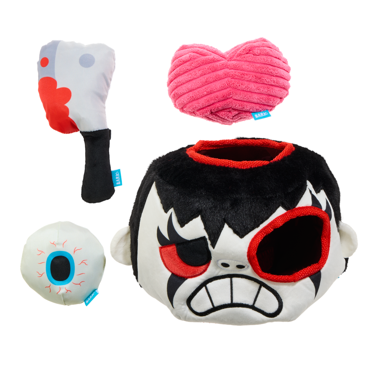 Dead Head Burow Plush Multi-Part + Enrichment Dog Toy