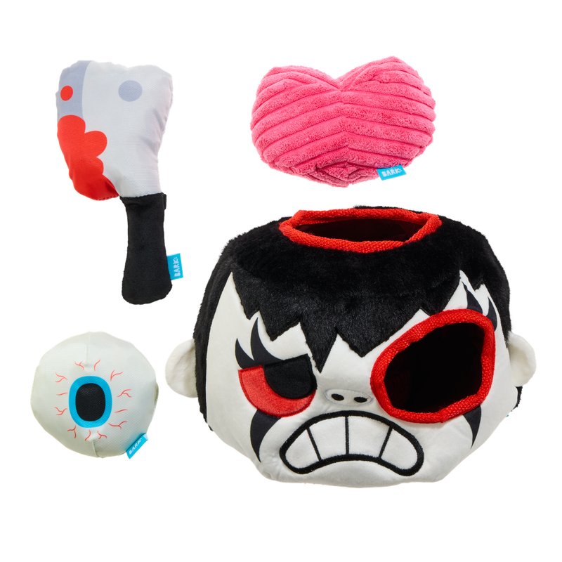 Dead Head Burow Plush Multi-Part + Enrichment Dog Toy