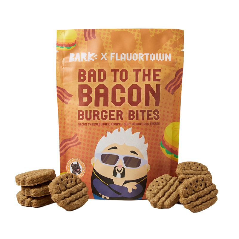 Bad To The Bacon Burger Bites Soft Biscuit Dog Treats, 4 oz