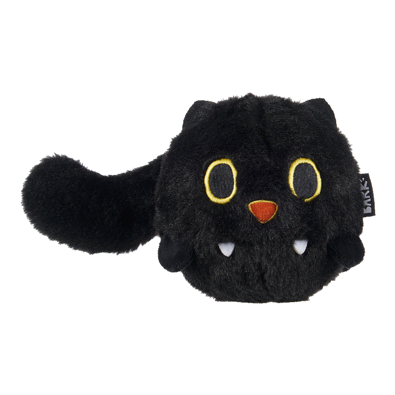 Black Alley Cat Super Chewer Durable 2-in-1 + Tug + Fetch Dog Toy
