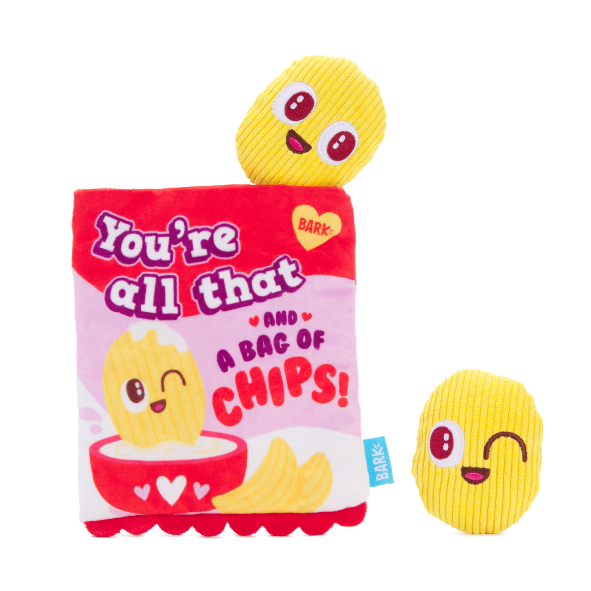 Smitten Chips Plush Enrichment + Multi-Part Dog Toy