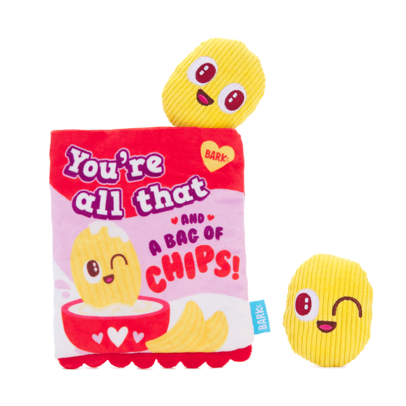 Smitten Chips Plush Enrichment + Multi-Part Dog Toy