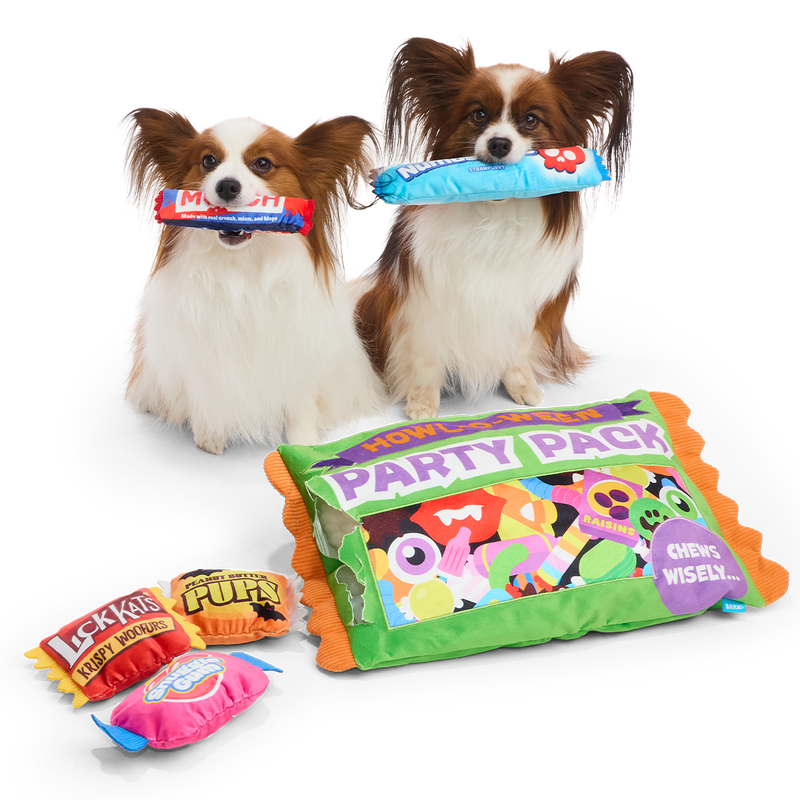 Chomp-Size Candy Pack Plush Extra-Large + 2-in-1 Dog Toy