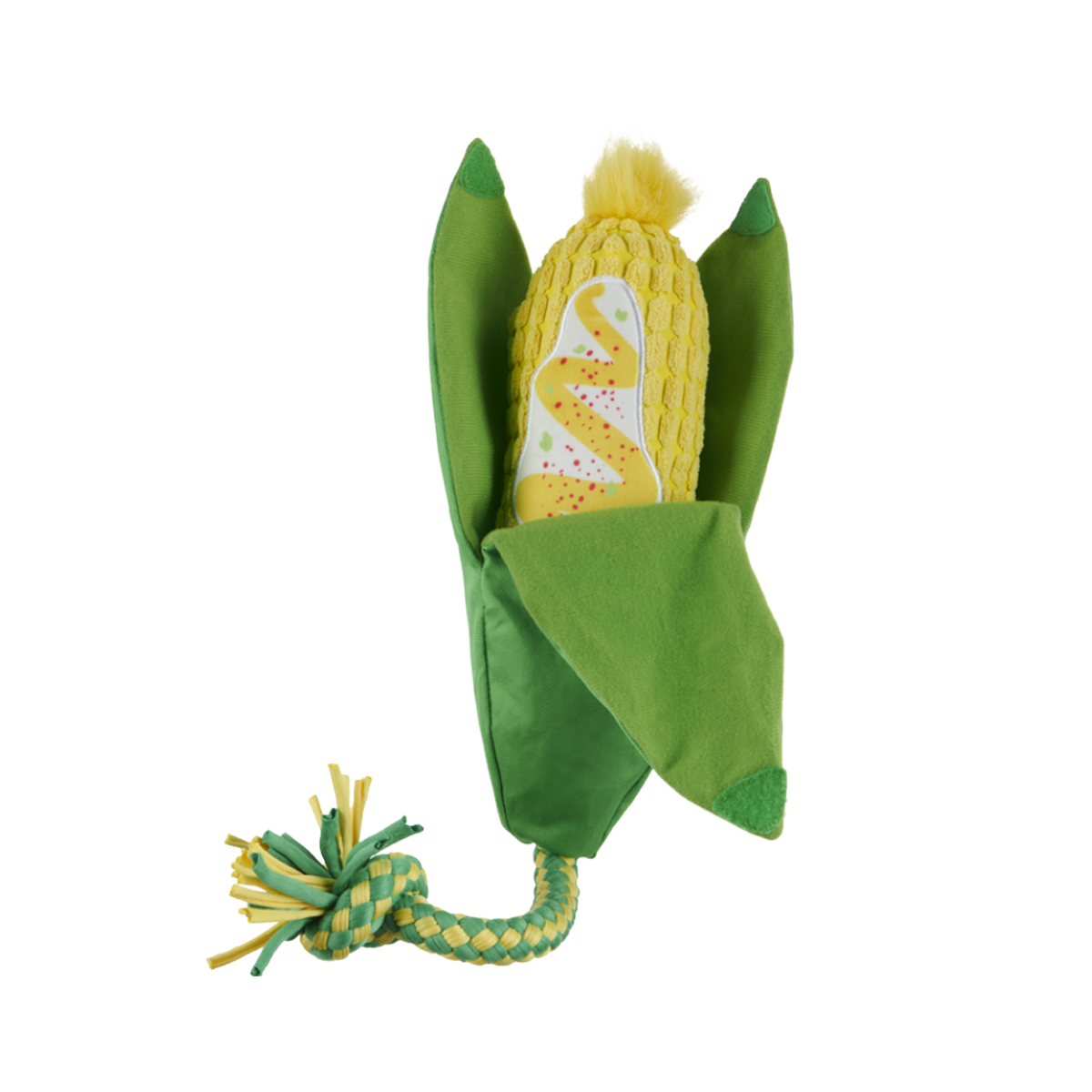 Elote Fun Corn Plush Tug Dog Toy