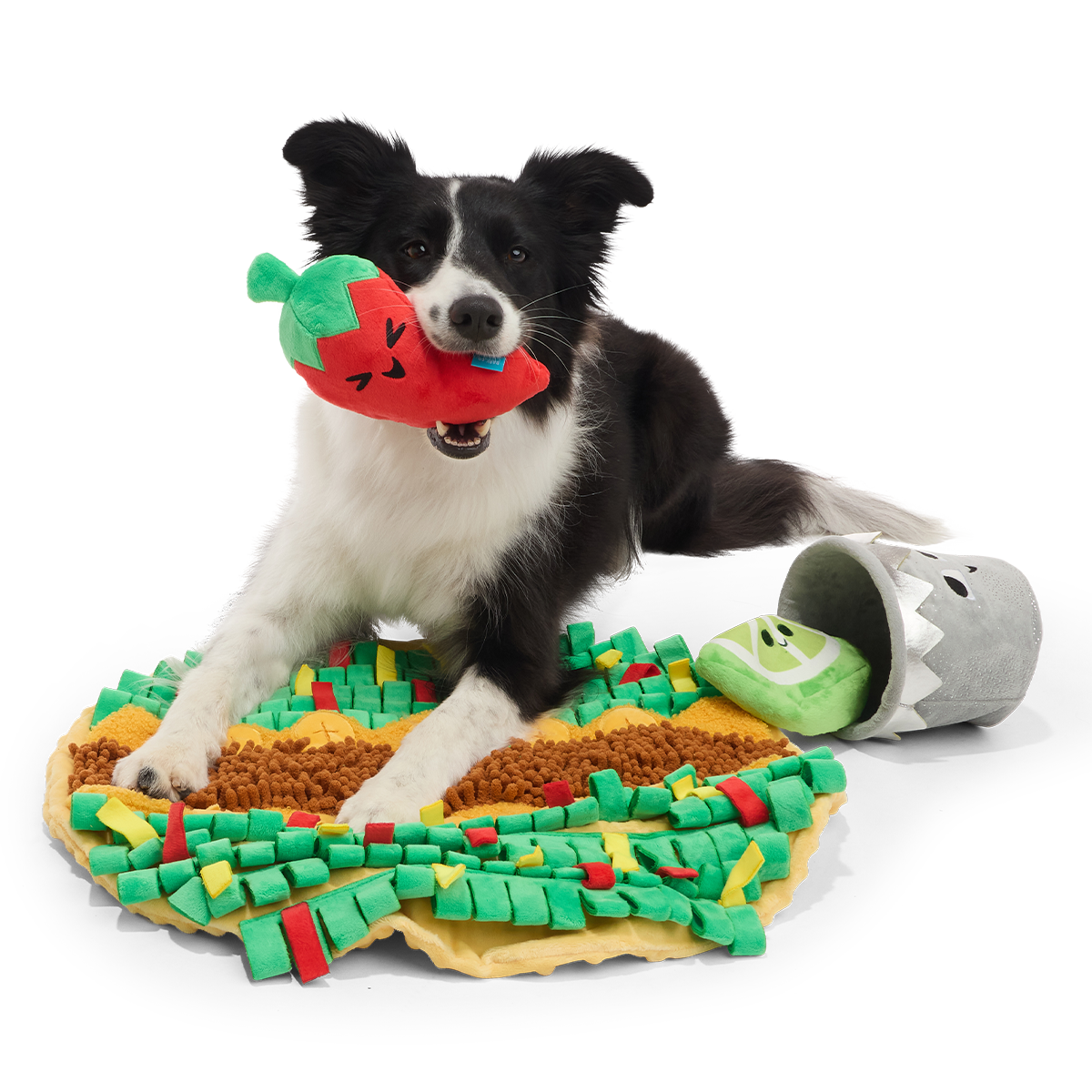 Extra-Snuffed Burrito Plush Extra-Large + Multi-Part + Enrichment Dog Toy