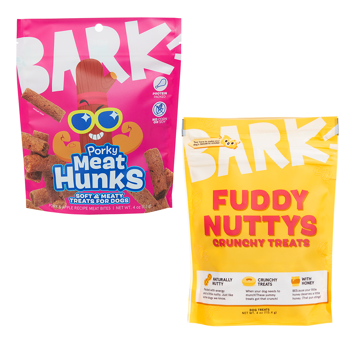 Extra Treats Club, Variety Treat Bags, 4 oz Each, 2 Ct