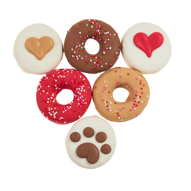 Love Bites Peanut Flavored Hard & Crunchy Dog Treats Cookie, 6 Pack