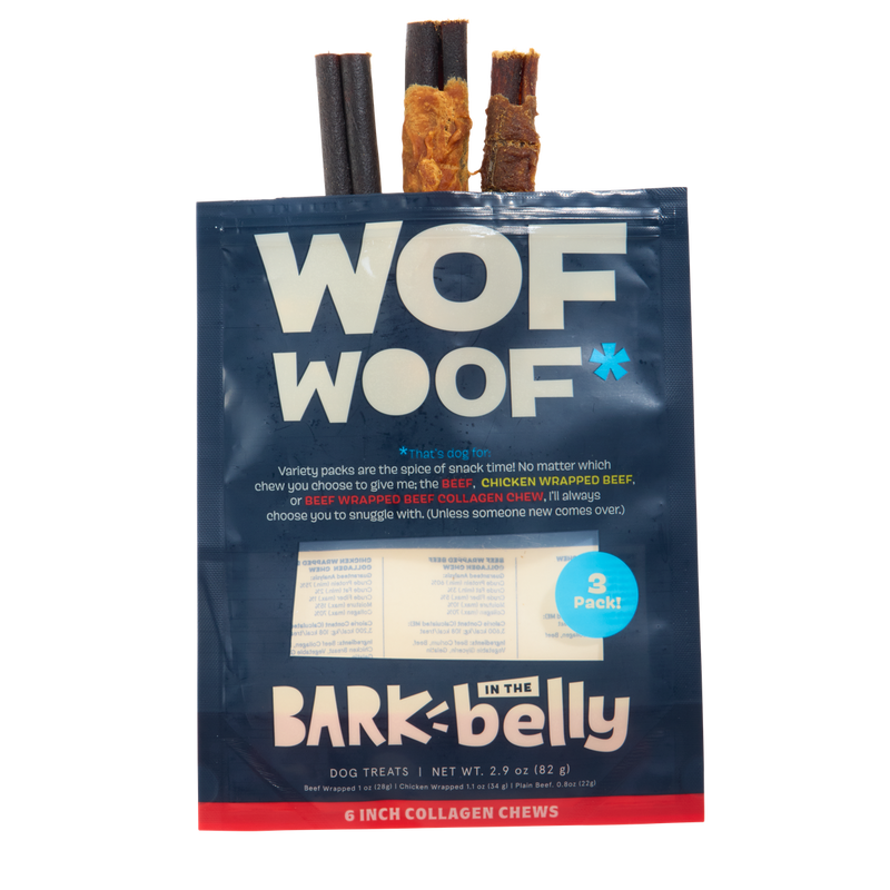 Variety Pack Collagen Dog Chews, 3 Ct