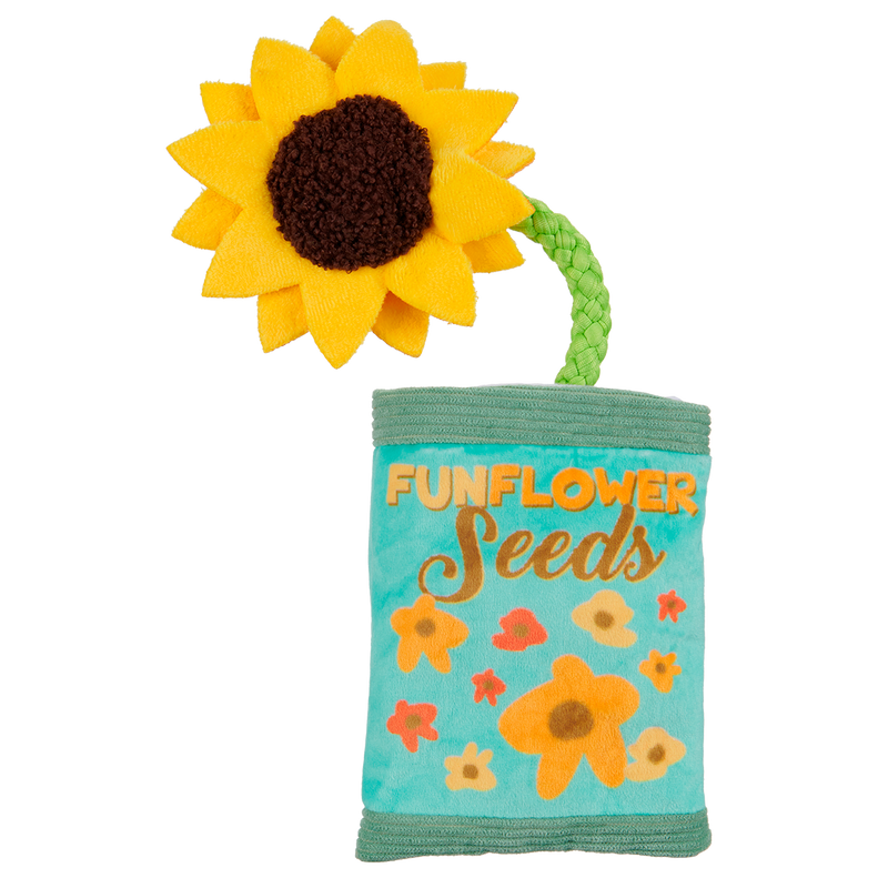 Funflower Seeds Plush Tug Dog Toy
