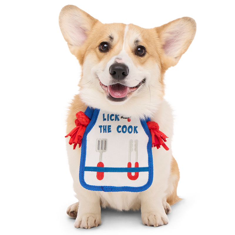 Grrrill Champ Apron Plush Tug + Wearable Dog Toy