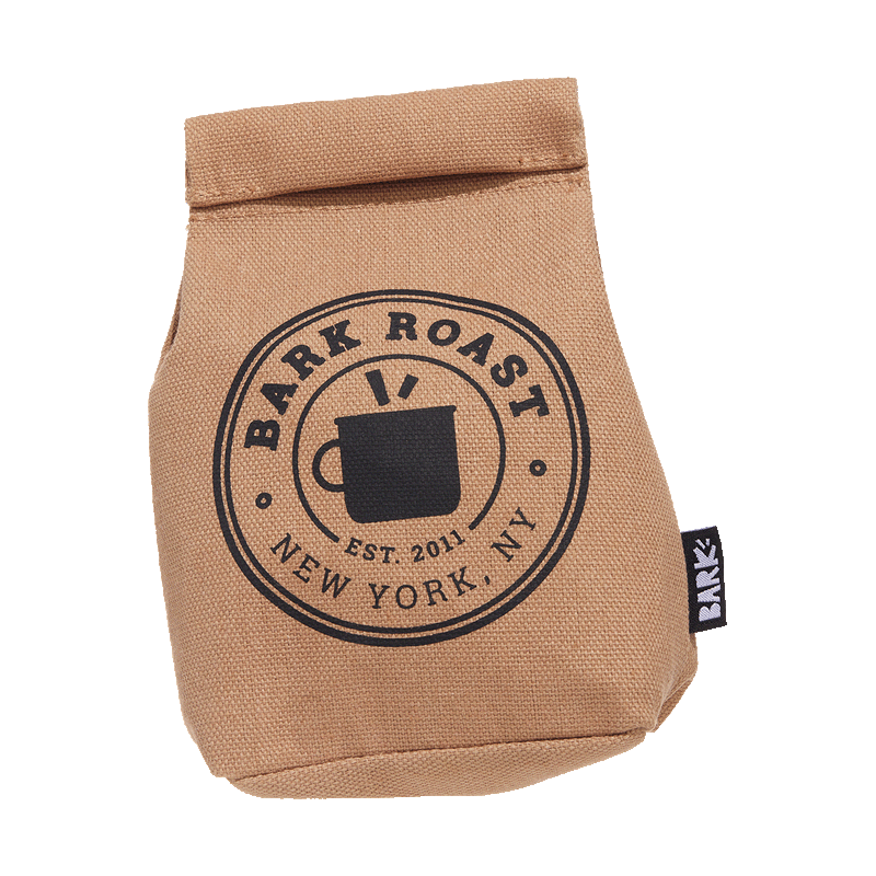Jitter Pug Coffee Bean Super Chewer Durable 2-in-1 Dog Toy