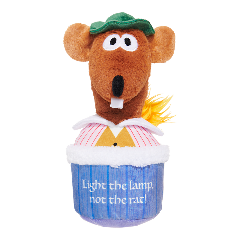 Lamplighter Rizzo the Rat Plush Multi-Part + Enrichment Dog Toy