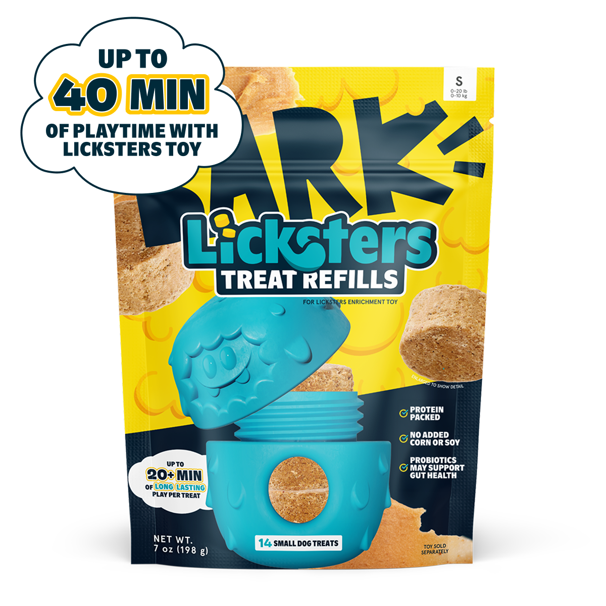 Licksters Treat Peanut Butter + Beef Treats 7 oz Refill